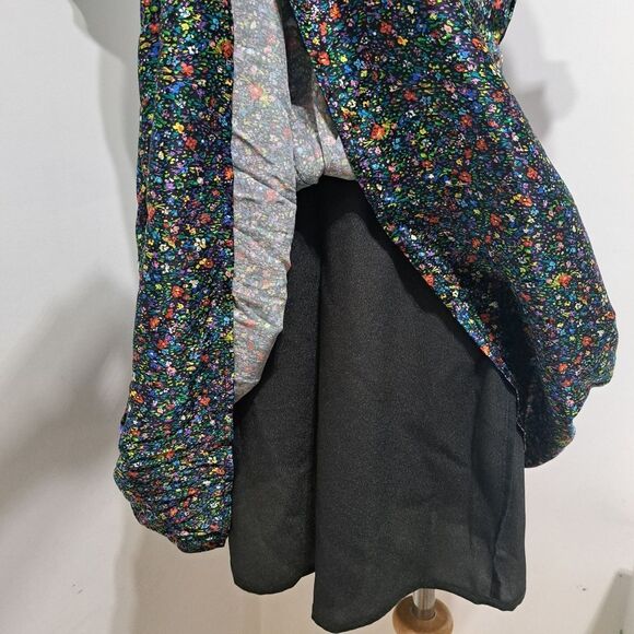 Cynthia Rowley Tina Silk Floral Ditsy Ruffle Mini Dress Size 8 Multi-Color NWT - Picture 10 of 16